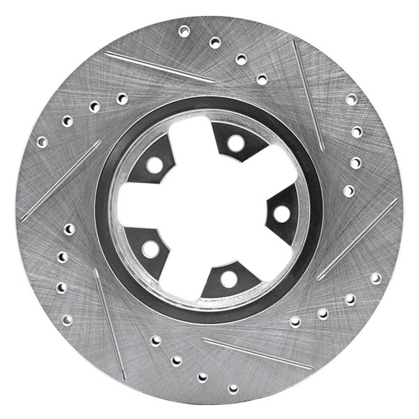 R1 Concepts® - eLINE™ Drilled and Slotted 1-Piece Front Brake Rotor