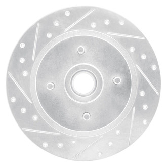 R1 Concepts® - eLINE™ Drilled and Slotted 1-Piece Rear Driver Side Brake Rotor