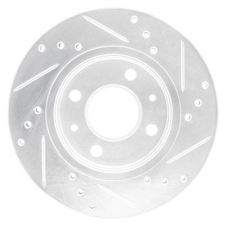 R1 Concepts® - eLINE™ Drilled and Slotted 1-Piece Front Driver Side Brake Rotor