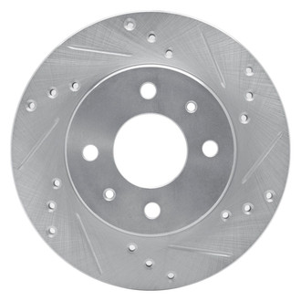 R1 Concepts® - eLINE™ Drilled and Slotted 1-Piece Front Passenger Side Brake Rotor