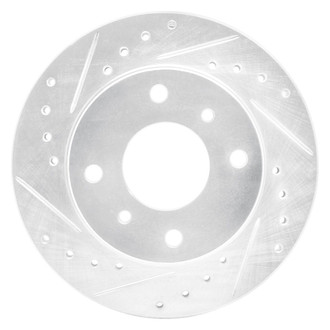 R1 Concepts® - eLINE™ Drilled and Slotted 1-Piece Front Driver Side Brake Rotor