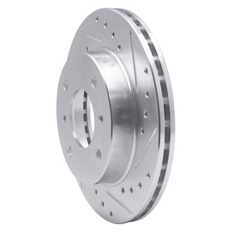R1 Concepts® - eLINE™ Drilled and Slotted 1-Piece Front Passenger Side Brake Rotor