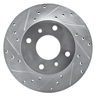 R1 Concepts® - eLINE™ Drilled and Slotted 1-Piece Front Driver Side Brake Rotor
