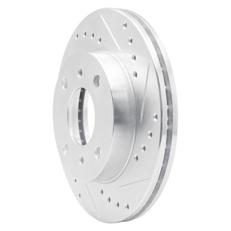R1 Concepts® - eLINE™ Drilled and Slotted 1-Piece Front Passenger Side Brake Rotor