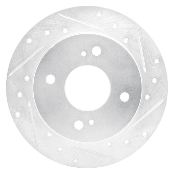 R1 Concepts® - eLINE™ Drilled and Slotted 1-Piece Rear Brake Rotor