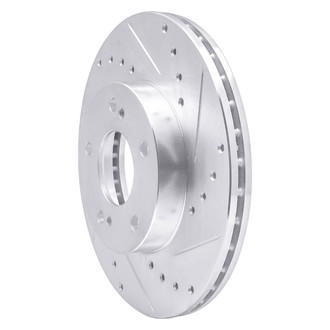 R1 Concepts® - eLINE™ Drilled and Slotted 1-Piece Front Passenger Side Brake Rotor