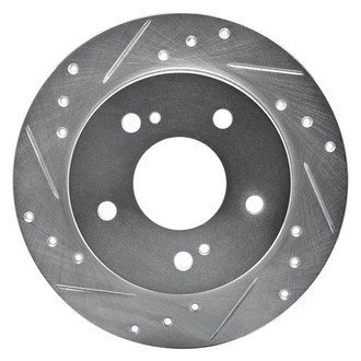 R1 Concepts® - eLINE™ Drilled and Slotted 1-Piece Rear Driver Side Brake Rotor