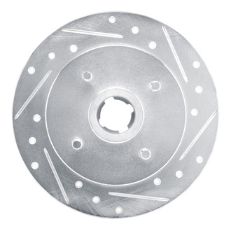 R1 Concepts® - eLINE™ Drilled and Slotted 1-Piece Rear Passenger Side Brake Rotor