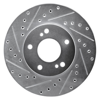 R1 Concepts® - eLINE™ Drilled and Slotted 1-Piece Front Driver Side Brake Rotor