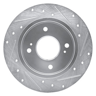 R1 Concepts® - eLINE™ Drilled and Slotted 1-Piece Rear Driver Side Brake Rotor