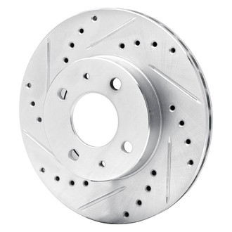 R1 Concepts® - eLINE™ Drilled and Slotted 1-Piece Front Driver Side Brake Rotor