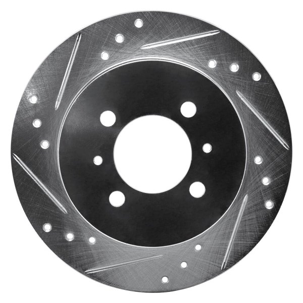 R1 Concepts® - eLINE™ Drilled and Slotted 1-Piece Rear Brake Rotor