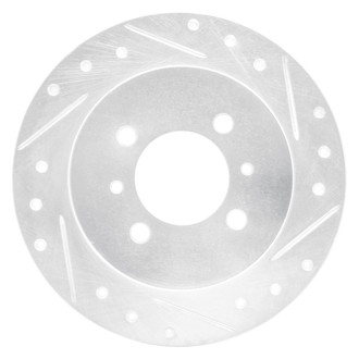 R1 Concepts® - eLINE™ Drilled and Slotted 1-Piece Rear Passenger Side Brake Rotor