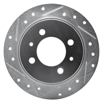 R1 Concepts® - eLINE™ Drilled and Slotted 1-Piece Rear Driver Side Brake Rotor