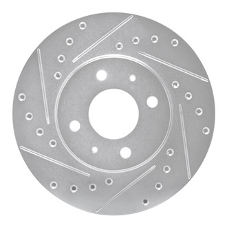 R1 Concepts® - eLINE™ Drilled and Slotted 1-Piece Front Driver Side Brake Rotor