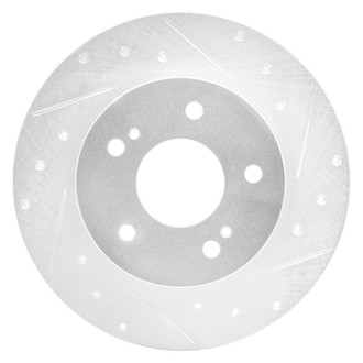 R1 Concepts® - eLINE™ Drilled and Slotted 1-Piece Rear Passenger Side Brake Rotor