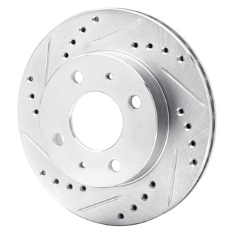 R1 Concepts® - eLINE™ Drilled and Slotted 1-Piece Front Driver Side Brake Rotor