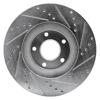 R1 Concepts® - eLINE™ Drilled and Slotted 1-Piece Front Driver Side Brake Rotor