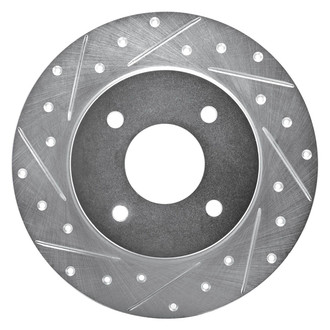 R1 Concepts® - eLINE™ Drilled and Slotted 1-Piece Rear Driver Side Brake Rotor