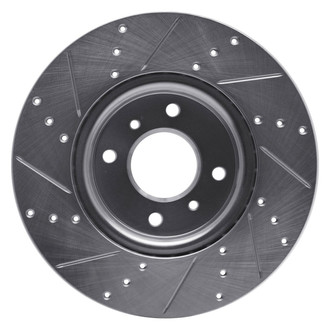 R1 Concepts® - eLINE™ Drilled and Slotted 1-Piece Front Passenger Side Brake Rotor