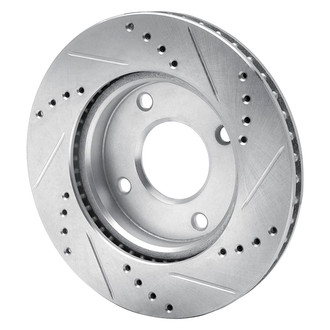 R1 Concepts® - eLINE™ Drilled and Slotted 1-Piece Front Driver Side Brake Rotor