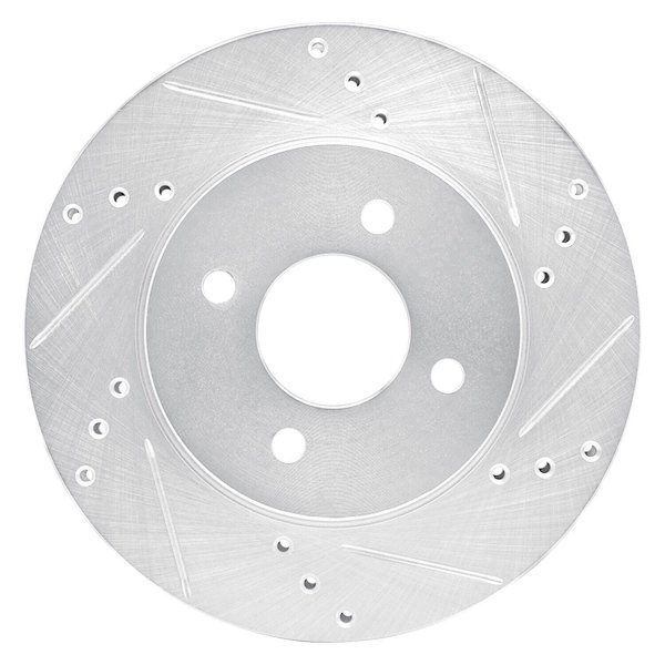 R1 Concepts® - eLINE™ Drilled and Slotted 1-Piece Front Brake Rotor