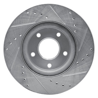 R1 Concepts® - eLINE™ Drilled and Slotted 1-Piece Front Driver Side Brake Rotor