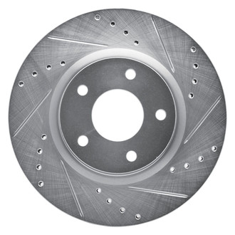 R1 Concepts® - eLINE™ Drilled and Slotted 1-Piece Front Passenger Side Brake Rotor