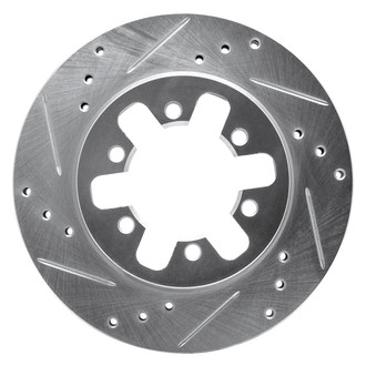 R1 Concepts® - eLINE™ Drilled and Slotted 1-Piece Front Driver Side Brake Rotor