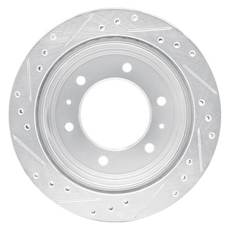 R1 Concepts® - eLINE™ Drilled and Slotted 1-Piece Rear Passenger Side Brake Rotor