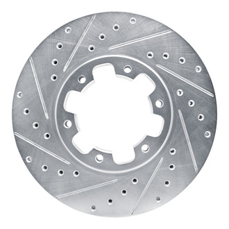 R1 Concepts® - eLINE™ Drilled and Slotted 1-Piece Front Driver Side Brake Rotor