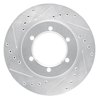 R1 Concepts® - eLINE™ Drilled and Slotted 1-Piece Front Driver Side Brake Rotor