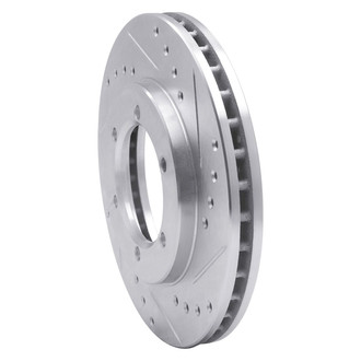 R1 Concepts® - eLINE™ Drilled and Slotted 1-Piece Front Passenger Side Brake Rotor