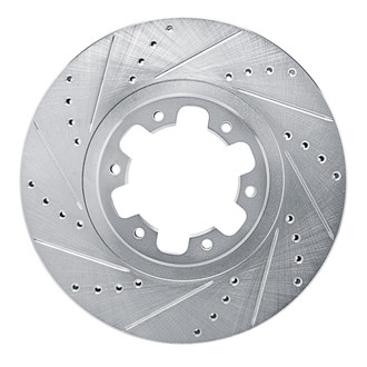 R1 Concepts® - eLINE™ Drilled and Slotted 1-Piece Front Driver Side Brake Rotor