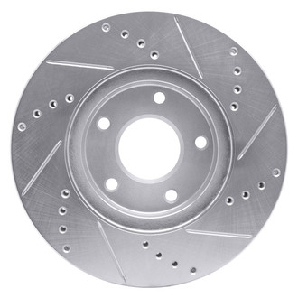 R1 Concepts® - eLINE™ Drilled and Slotted 1-Piece Front Driver Side Brake Rotor