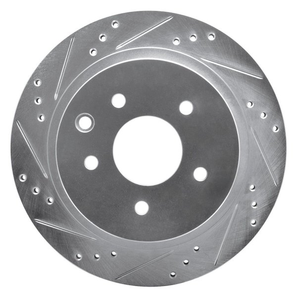 R1 Concepts® - eLINE™ Drilled and Slotted 1-Piece Rear Brake Rotor