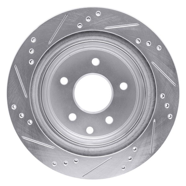 R1 Concepts® - eLINE™ Drilled and Slotted 1-Piece Rear Brake Rotor