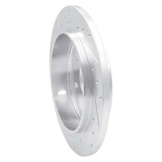 R1 Concepts® - eLINE™ Drilled and Slotted 1-Piece Rear Passenger Side Brake Rotor