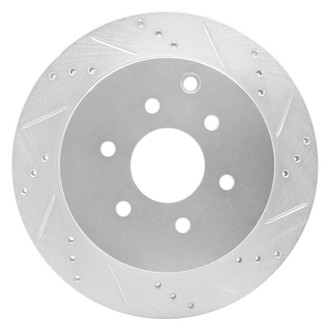 R1 Concepts® - eLINE™ Drilled and Slotted 1-Piece Rear Passenger Side Brake Rotor