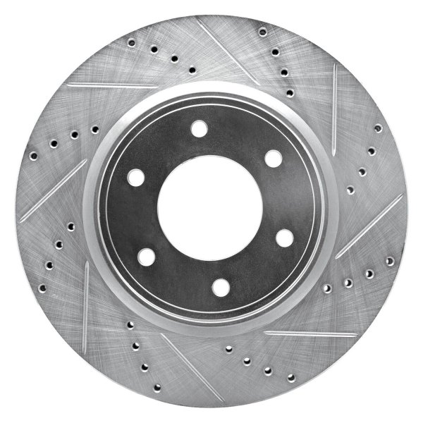 R1 Concepts® - eLINE™ Drilled and Slotted 1-Piece Front Brake Rotor