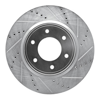 R1 Concepts® - eLINE™ Drilled and Slotted 1-Piece Front Passenger Side Brake Rotor