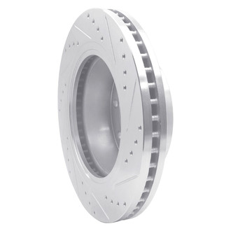 R1 Concepts® - eLINE™ Drilled and Slotted 1-Piece Front Driver Side Brake Rotor