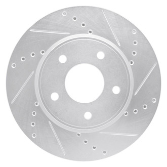 R1 Concepts® - eLINE™ Drilled and Slotted 1-Piece Front Passenger Side Brake Rotor