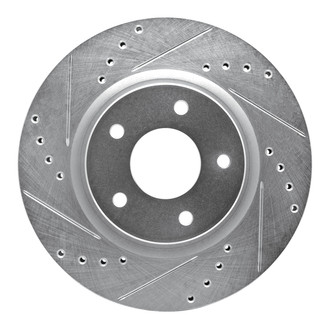 R1 Concepts® - eLINE™ Drilled and Slotted 1-Piece Front Driver Side Brake Rotor