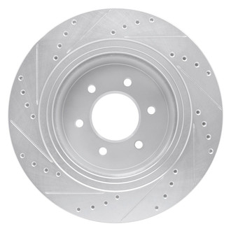 R1 Concepts® - eLINE™ Drilled and Slotted 1-Piece Front Passenger Side Brake Rotor