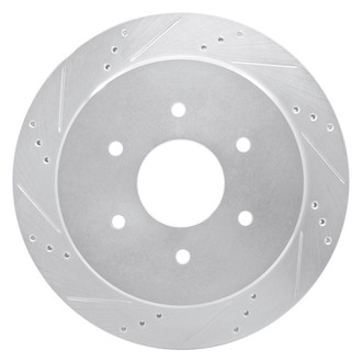 R1 Concepts® - eLINE™ Drilled and Slotted 1-Piece Rear Driver Side Brake Rotor