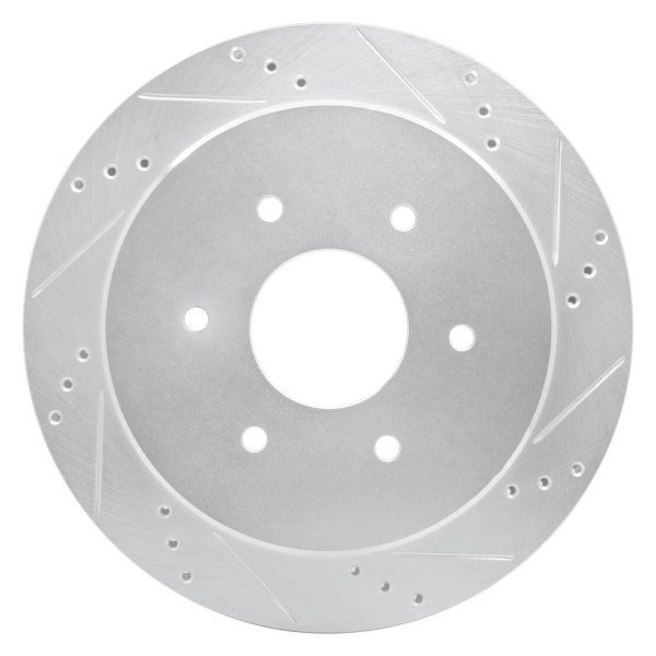 R1 Concepts® - eLINE™ Drilled and Slotted 1-Piece Rear Brake Rotor