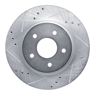 R1 Concepts® - eLINE™ Drilled and Slotted 1-Piece Rear Driver Side Brake Rotor