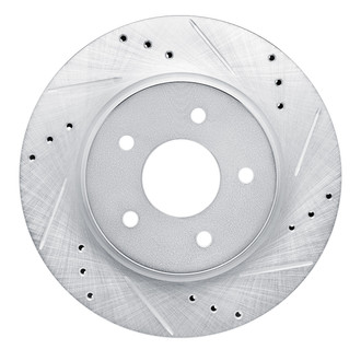 R1 Concepts® - eLINE™ Drilled and Slotted 1-Piece Rear Passenger Side Brake Rotor