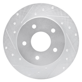 R1 Concepts® - eLINE™ Drilled and Slotted 1-Piece Rear Driver Side Brake Rotor